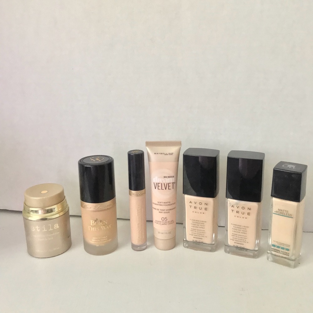 7pc Foundation & Concealer: Porcelain Bundle